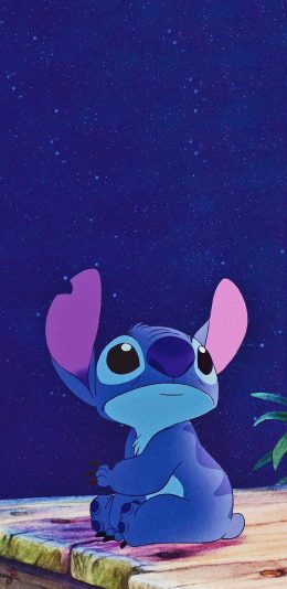 [2436x1125]迪士尼 星际宝贝 史迪仔 可爱 苹果手机动漫壁纸图片