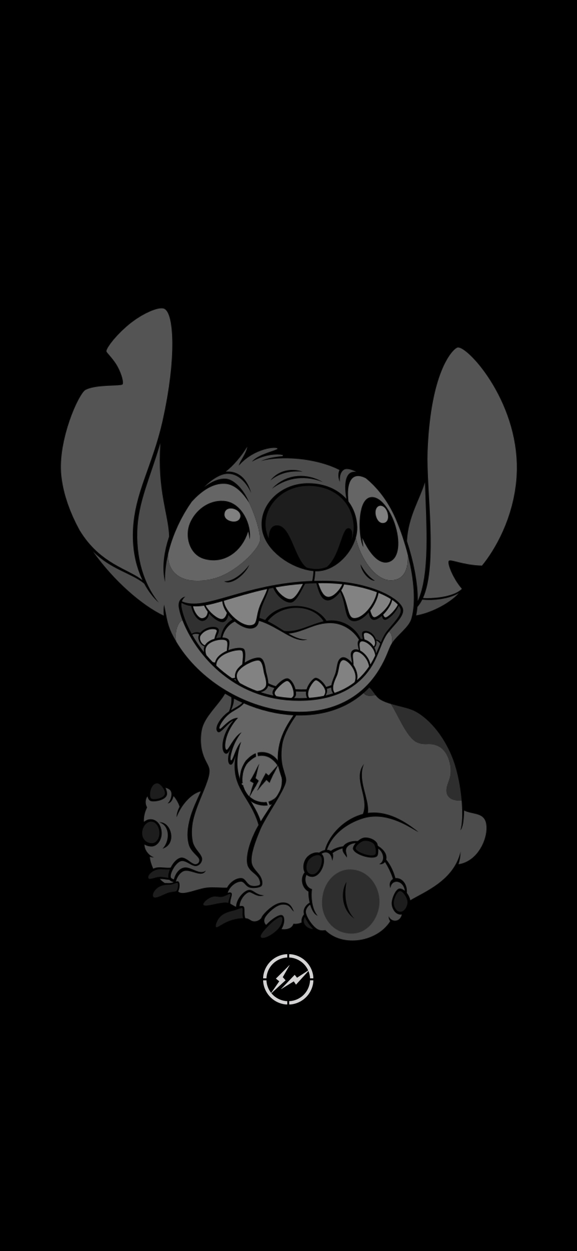 [2436×1125]迪士尼 星际宝贝 史迪奇 史迪仔（取自微博：G195） 苹果手机动漫壁纸图片