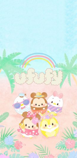 [2436x1125]迪士尼 米奇 米妮 唐老鸭 苹果手机动漫壁纸图片