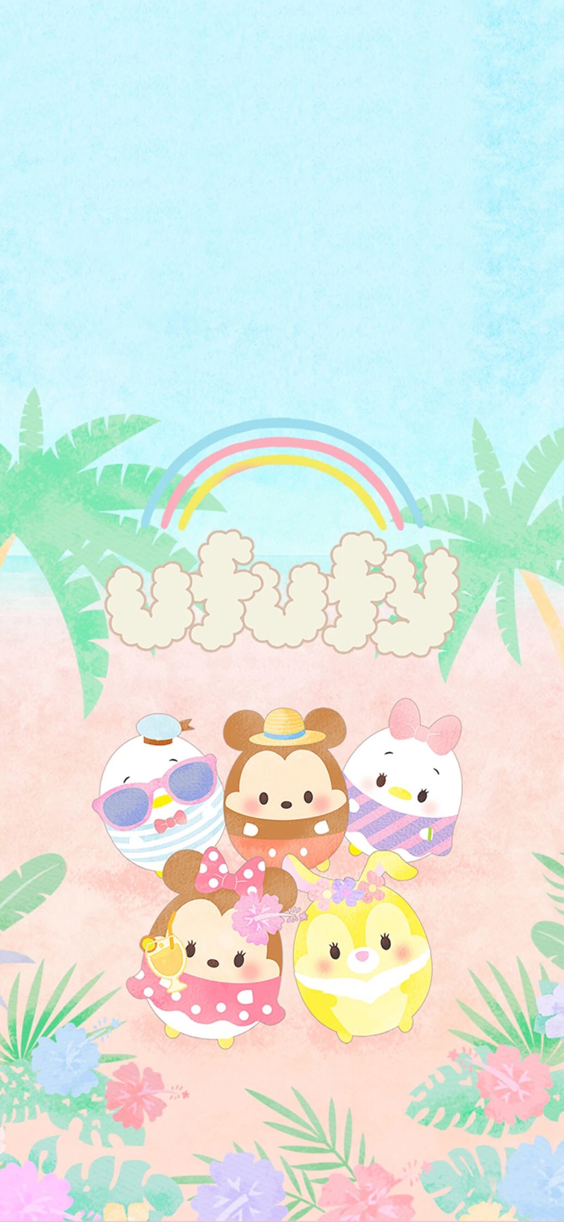 [2436×1125]迪士尼 米奇 米妮 唐老鸭 苹果手机动漫壁纸图片