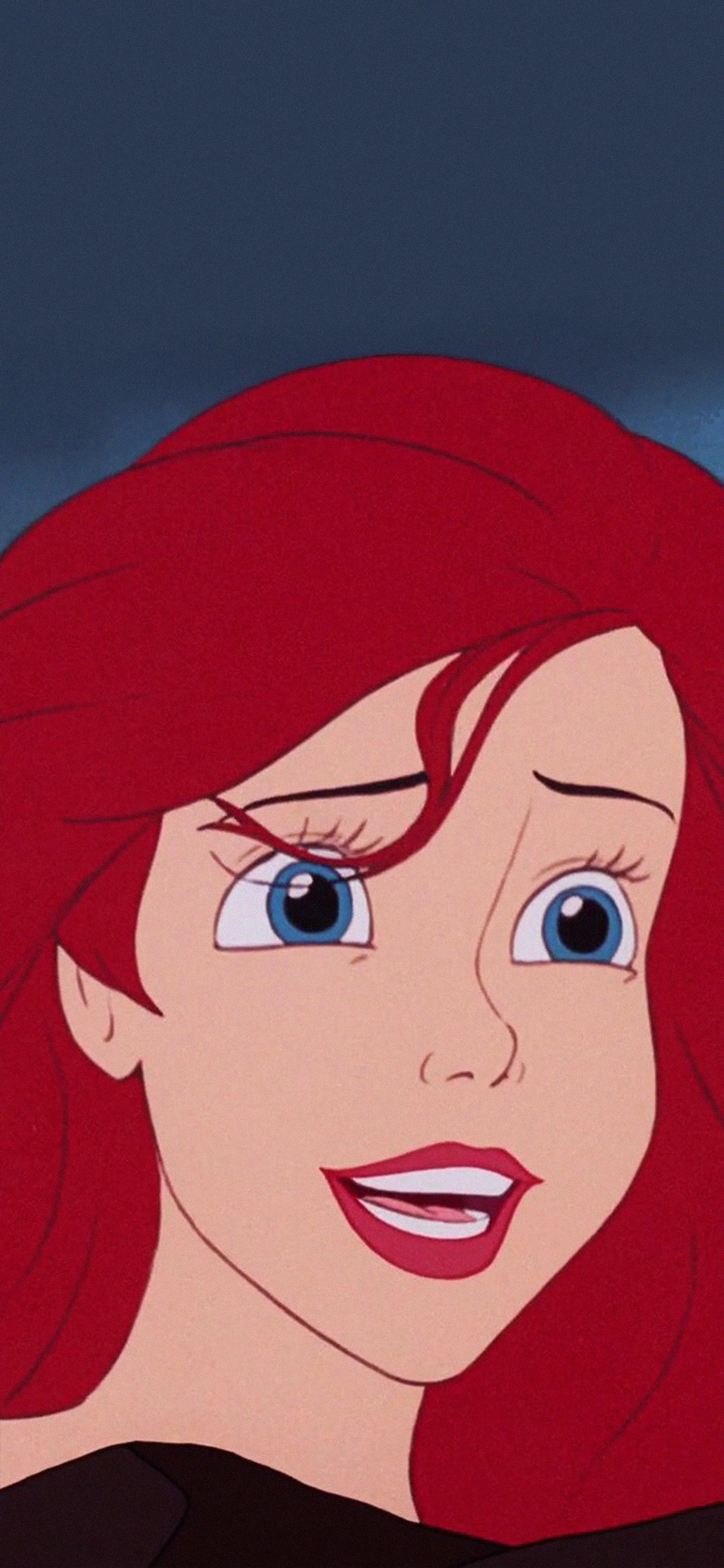 [2436×1125]迪士尼 美人鱼 动画 爱丽儿 公主 苹果手机动漫壁纸图片