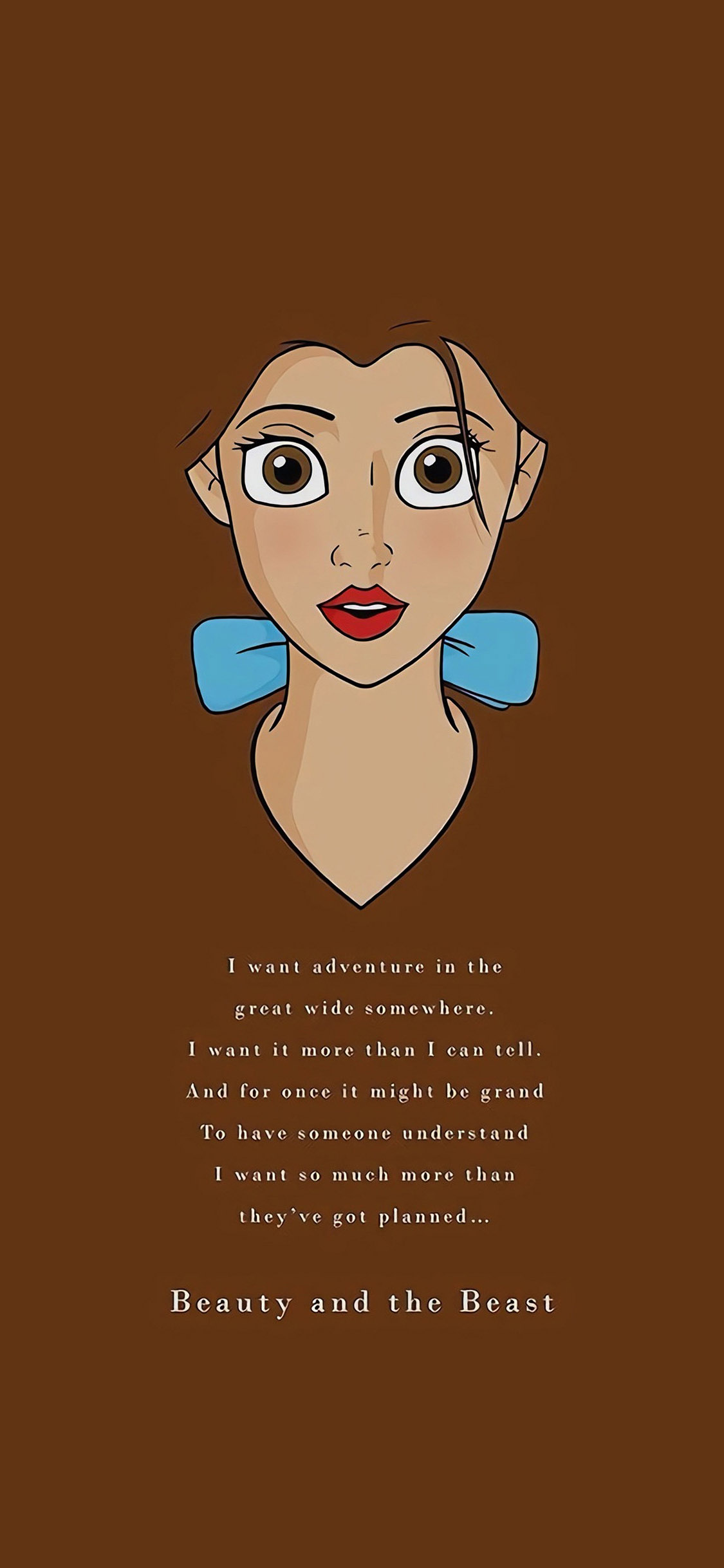 [2436×1125]迪士尼 美女与野兽 贝儿公主 beauty and the beast 苹果手机动漫壁纸图片