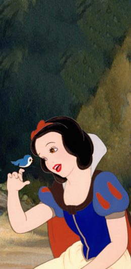 [2436x1125]迪士尼动画 白雪公主 七个小矮人 苹果手机动漫壁纸图片