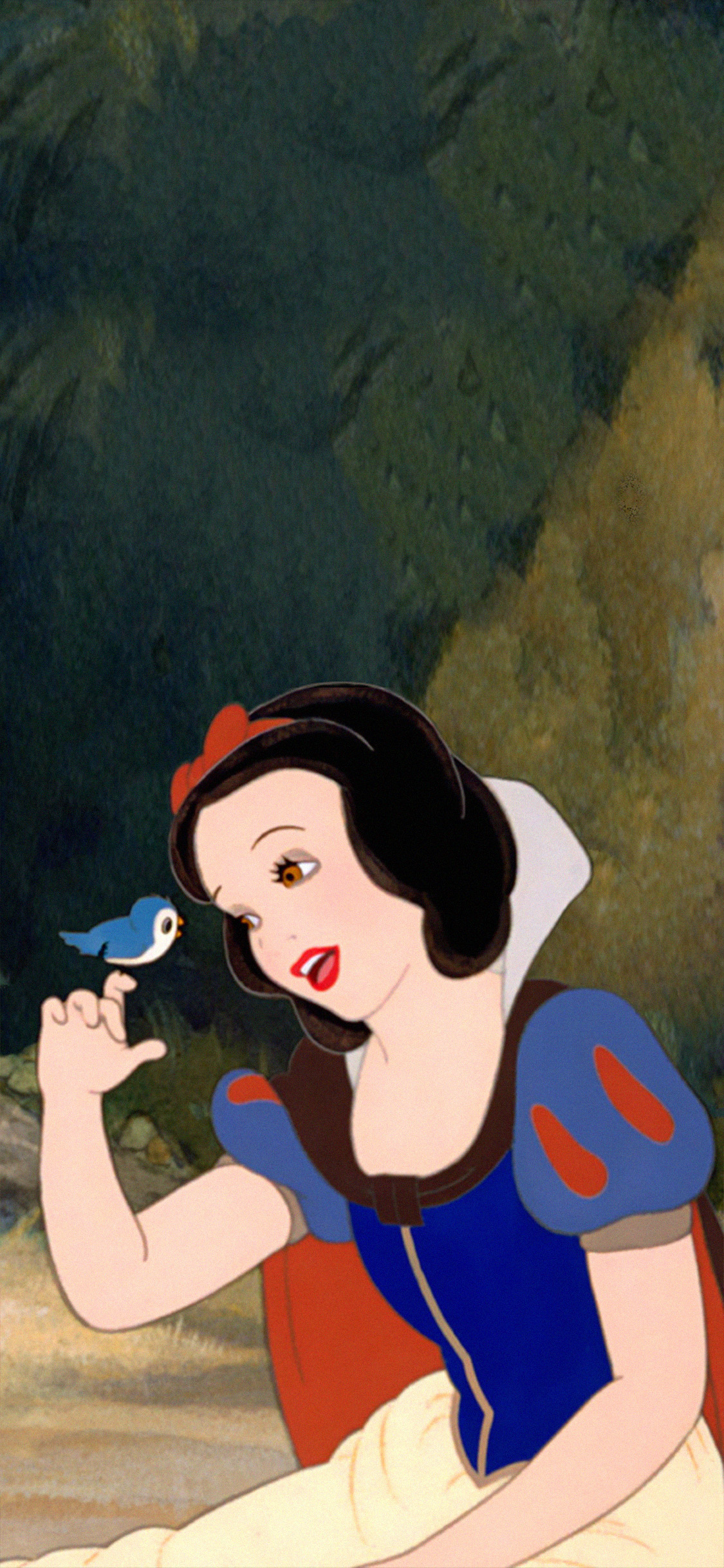 [2436×1125]迪士尼动画 白雪公主 七个小矮人 苹果手机动漫壁纸图片