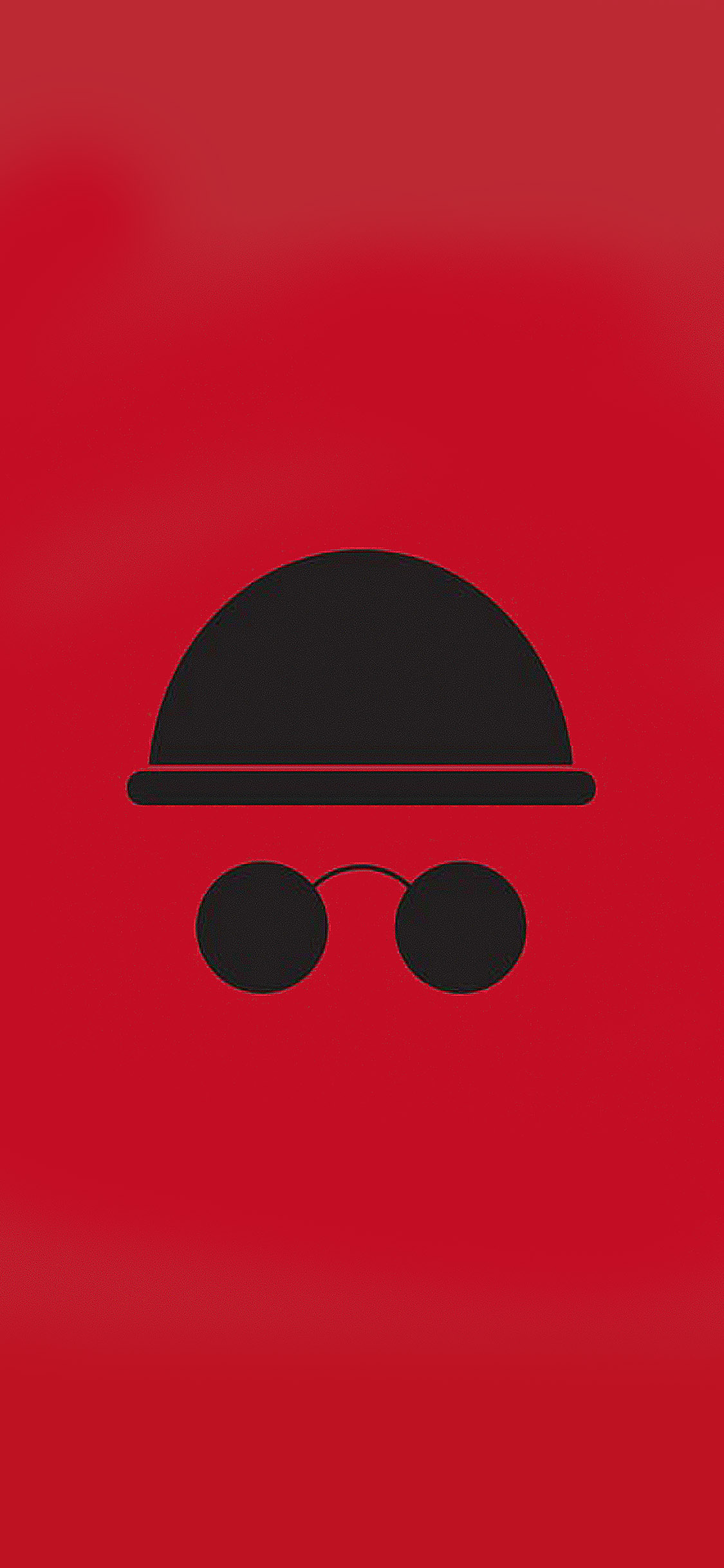 [2436×1125]里昂 红黑 简约 创意 苹果手机动漫壁纸图片