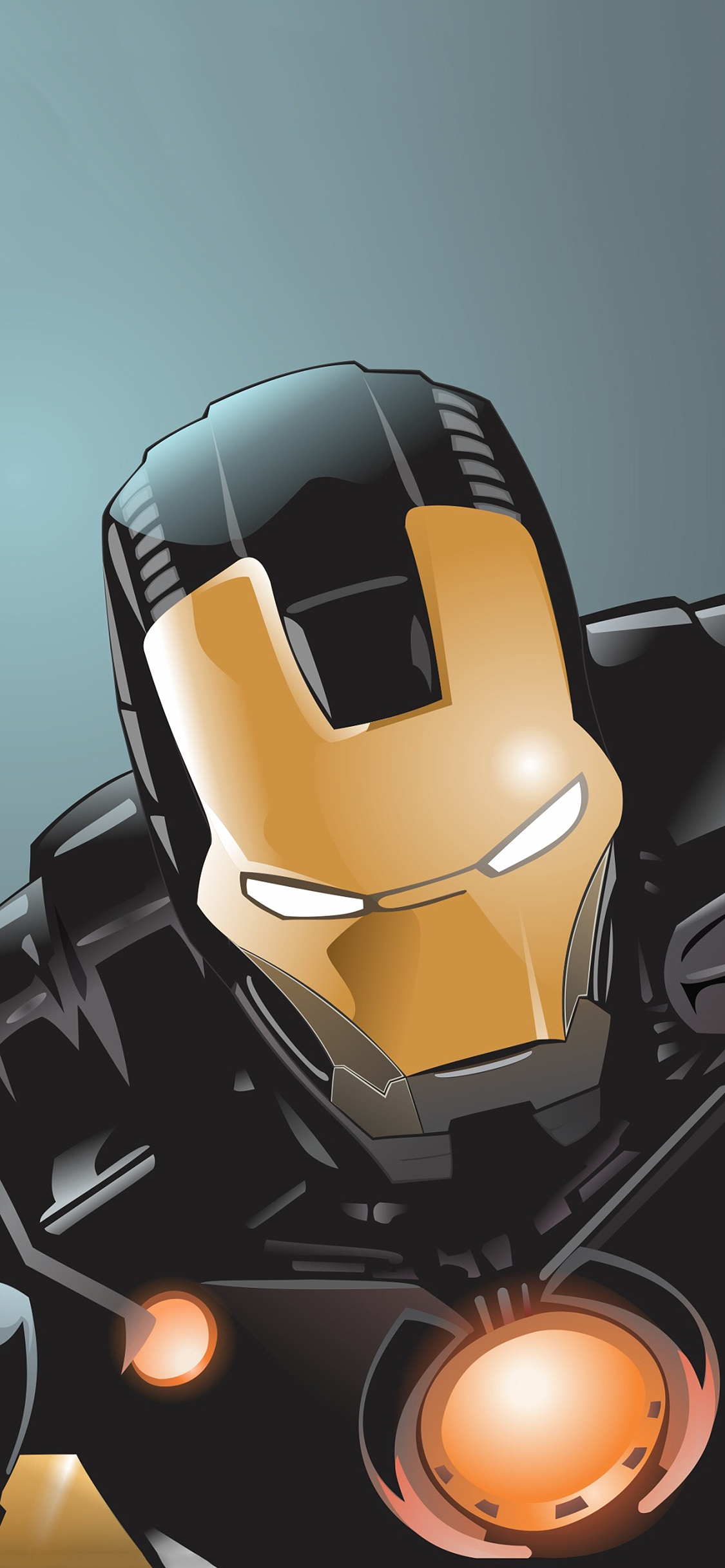 [2436×1125]钢铁侠 欧美 超级英雄 漫威 苹果手机动漫壁纸图片