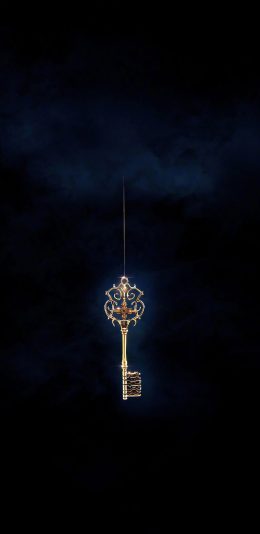 [2436x1125]钥匙 精美 复古 璀璨 苹果手机动漫壁纸图片