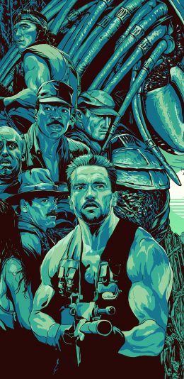 [2436x1125]铁血战士 漫画 欧美 苹果手机动漫壁纸图片