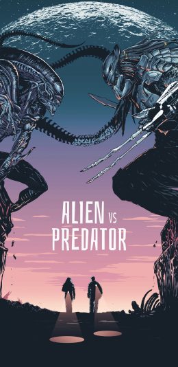 [2436x1125]铁血战士 漫画 欧美 月球 苹果手机动漫壁纸图片