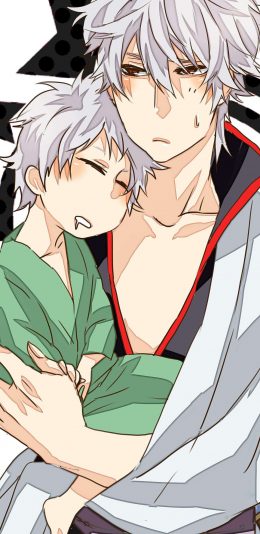 [2436x1125]银魂 坂田银时 日本 漫画 苹果手机动漫壁纸图片