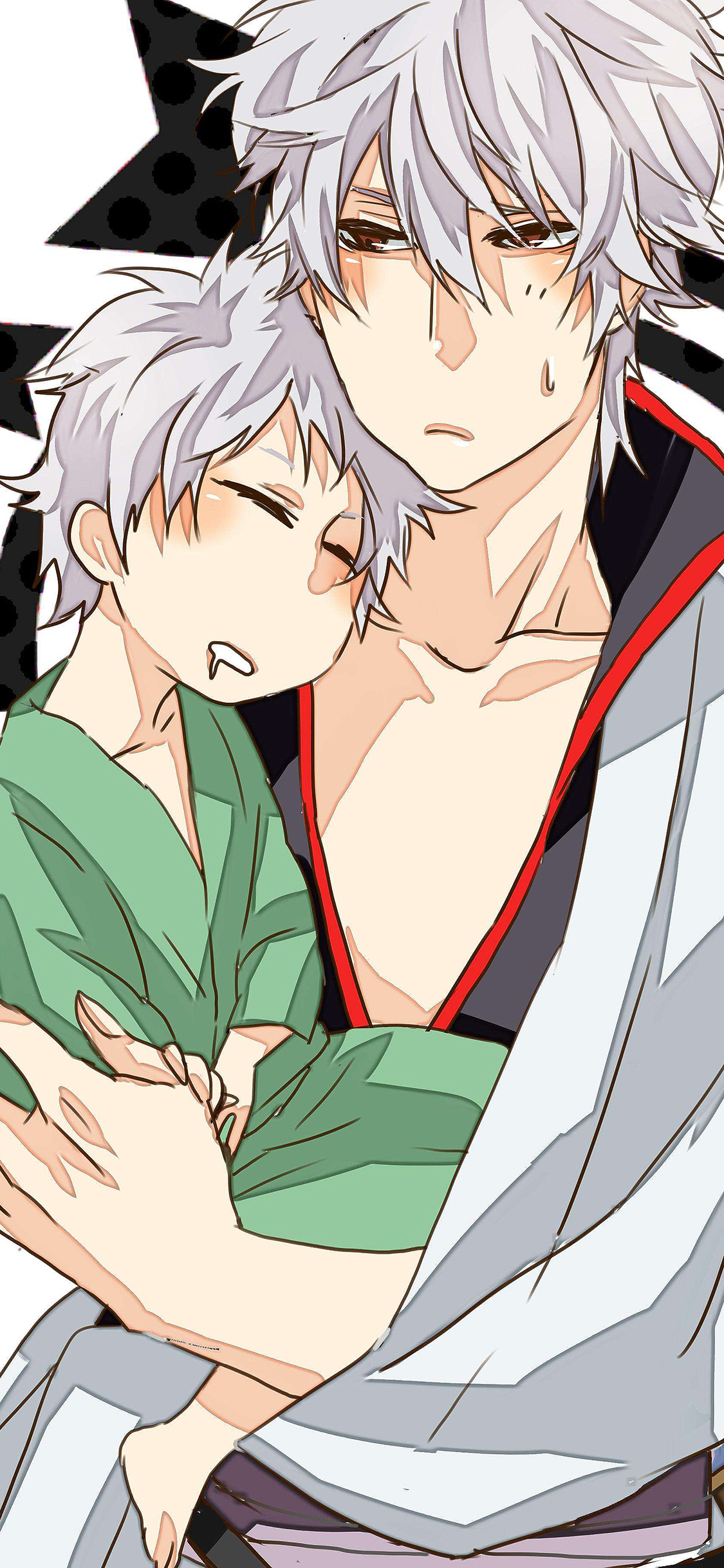 [2436×1125]银魂 坂田银时 日本 漫画 苹果手机动漫壁纸图片