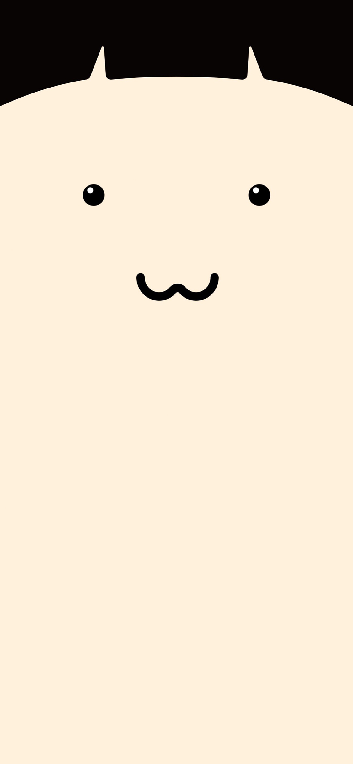 [2436×1125]锅盖头 发型 可爱 卡通 苹果手机动漫壁纸图片