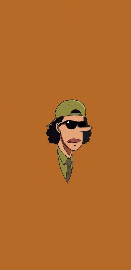 [2436x1125]长鼻子 布鲁克 海贼王 绘画 苹果手机动漫壁纸图片