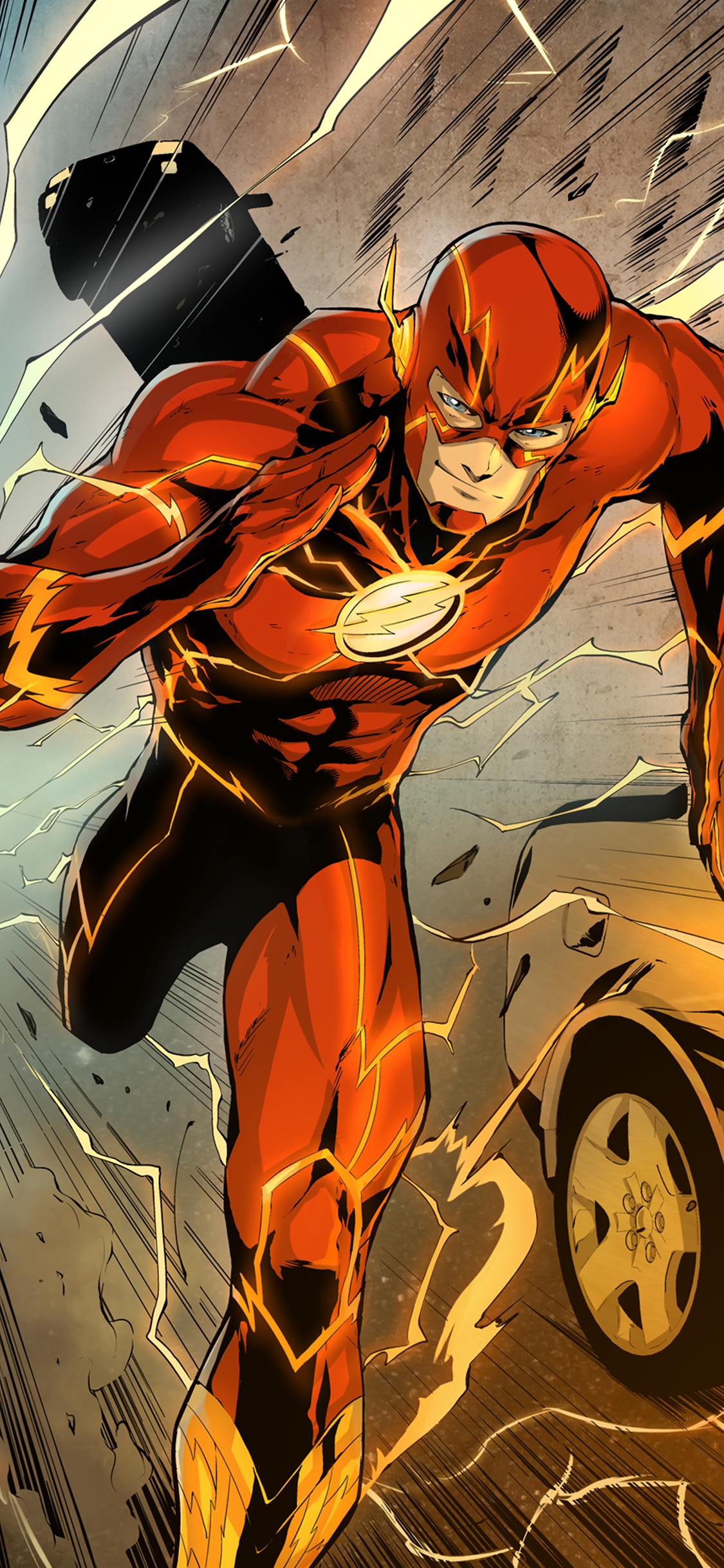 [2436×1125]闪电侠 DC漫画 超级英雄 欧美 苹果手机动漫壁纸图片