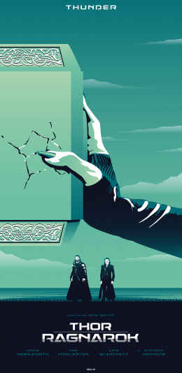 [2436x1125]雷神 复仇者联盟 漫威 超级英雄 欧美 苹果手机动漫壁纸图片