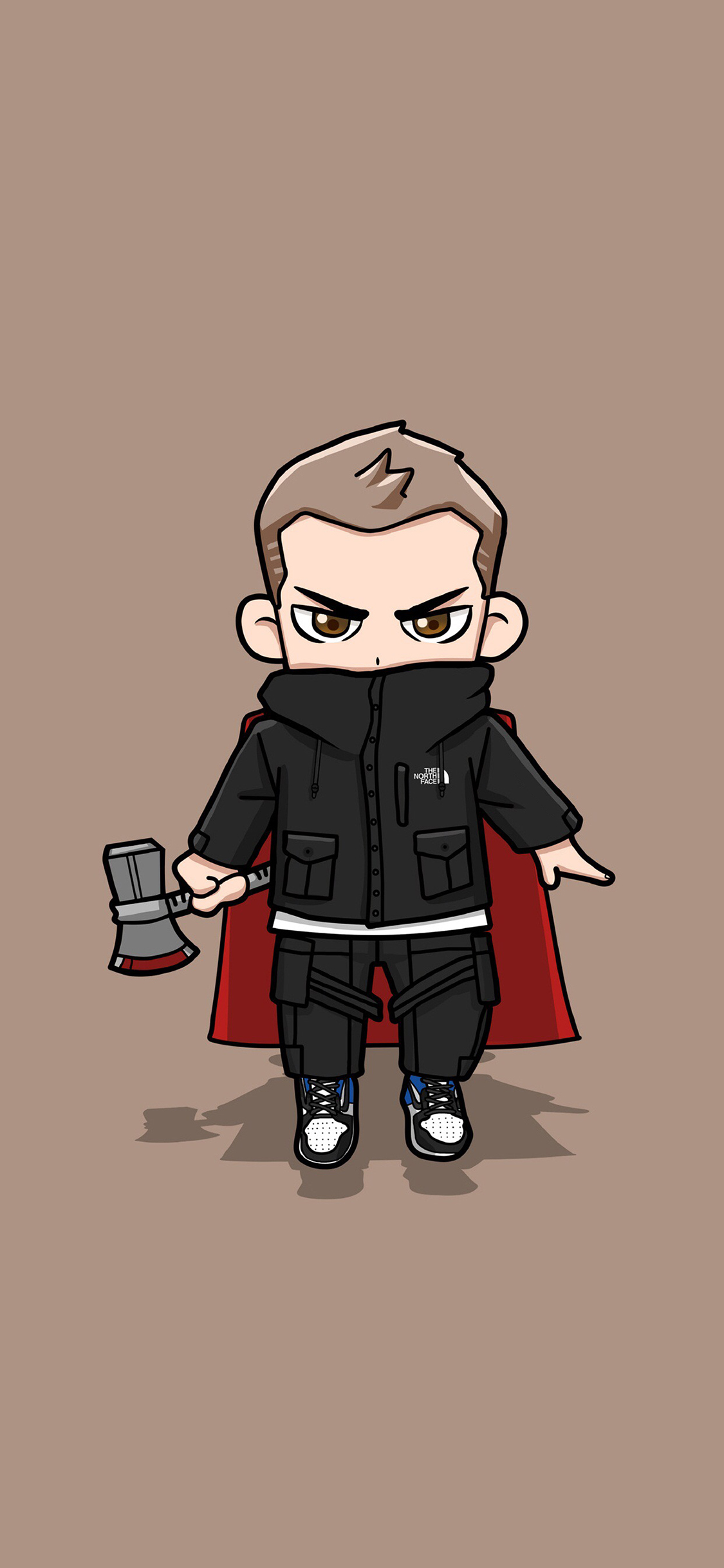 [2436×1125]雷神 超级英雄 卡通 复仇者联盟 欧美 苹果手机动漫壁纸图片