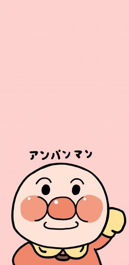 [2436x1125]面包超人 粉色 动画 卡通 苹果手机动漫壁纸图片