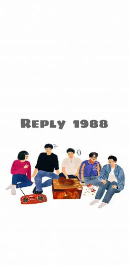 [2436x1125]韩剧 请回答1988 德善 小伙伴 插图 苹果手机动漫壁纸图片