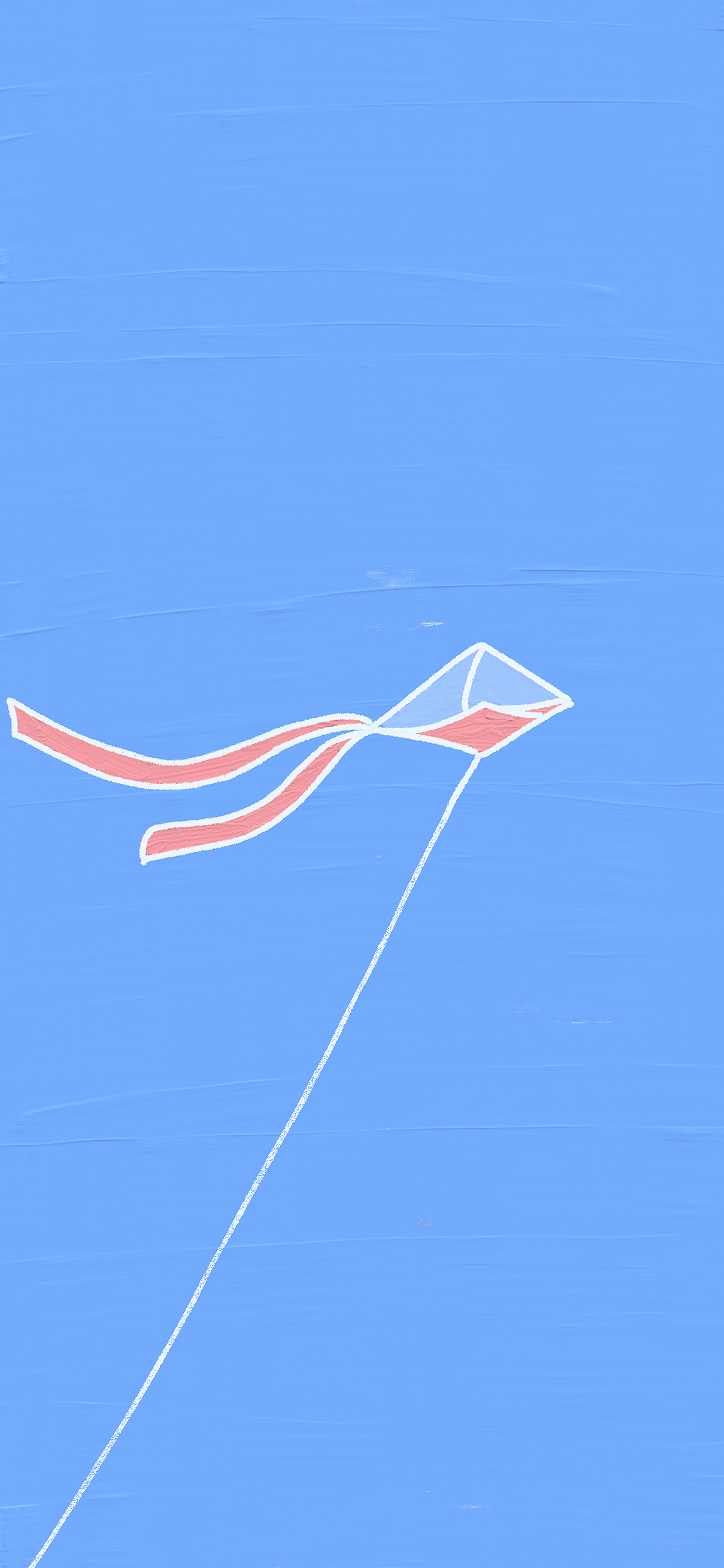 [2436×1125]风筝 蔚蓝 天空 放风筝 苹果手机动漫壁纸图片