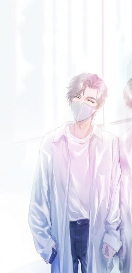 [2436x1125]饭绘 动漫版 朱一龙 苹果手机动漫壁纸图片