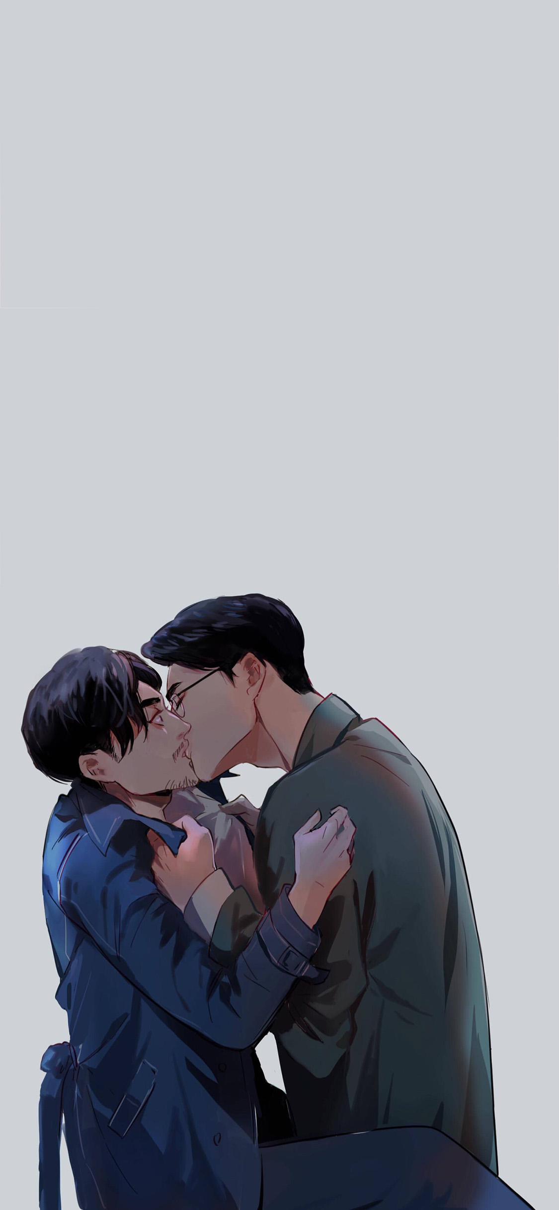 [2436×1125]饭绘 镇魂 白宇朱一龙 同人插画 苹果手机动漫壁纸图片