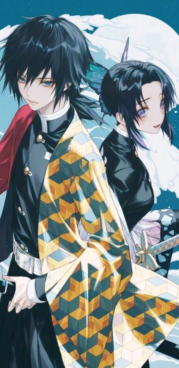 [2436x1125]鬼灭之刃 日本 漫画 苹果手机动漫壁纸图片