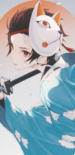 [2436x1125]鬼灭之刃 漫画 剑 蛇柱 日系 苹果手机动漫壁纸图片