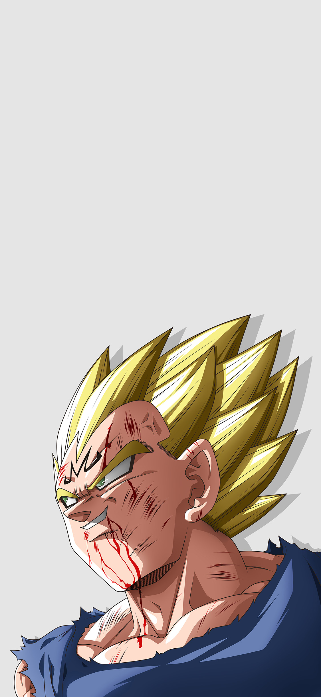 [2436×1125]魔人 贝吉塔 龙珠超 日本 漫画 苹果手机动漫壁纸图片