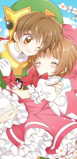 [2436x1125]魔卡少女樱 百变小樱 小狼 日本 漫画 苹果手机动漫壁纸图片