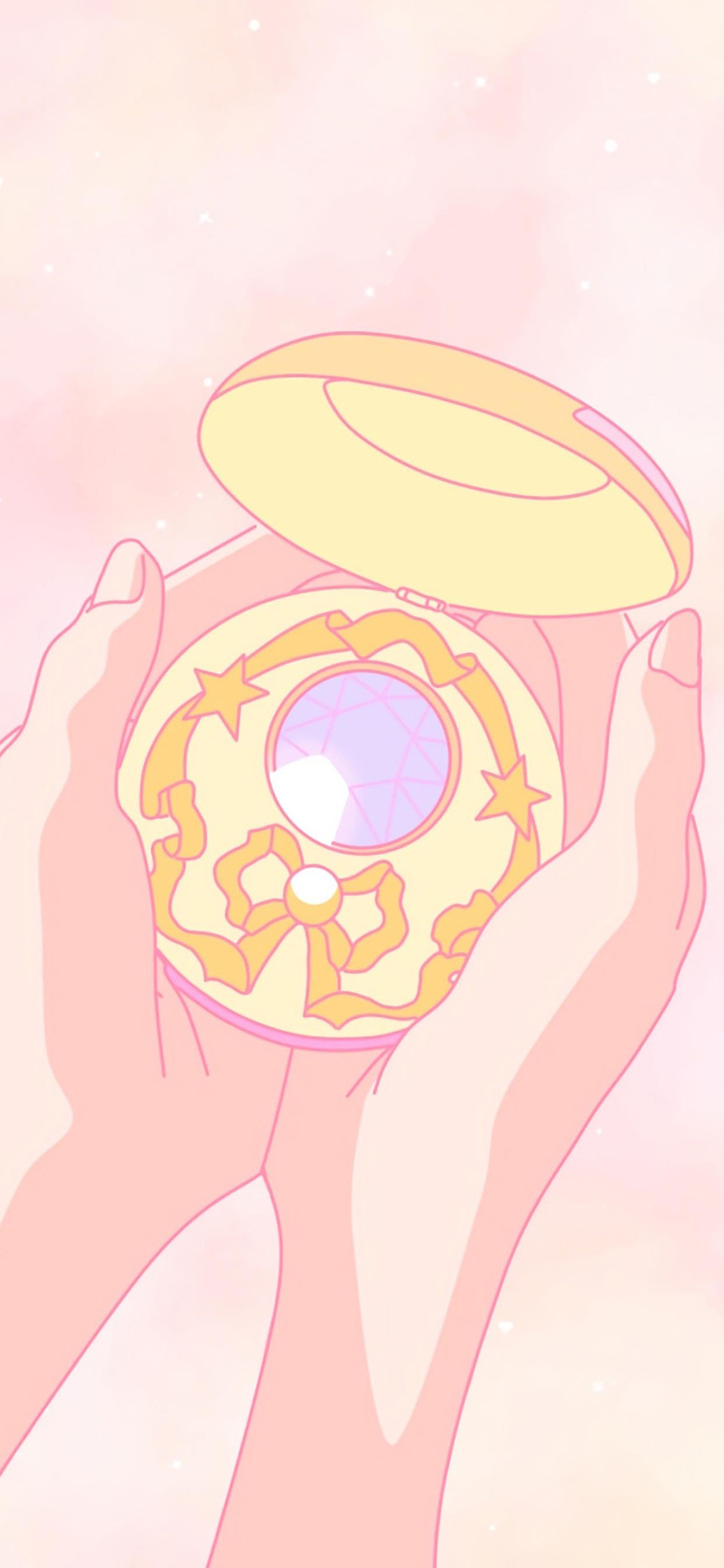 [2436×1125]魔法盒 美少女战士 变身器 动画 苹果手机动漫壁纸图片