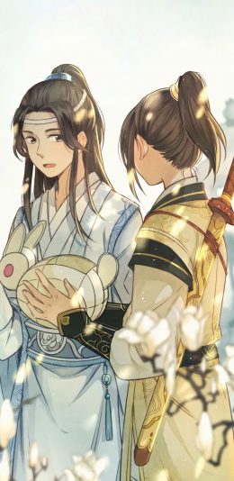 [2436x1125]魔道祖师 古风 原画 少年 苹果手机动漫壁纸图片