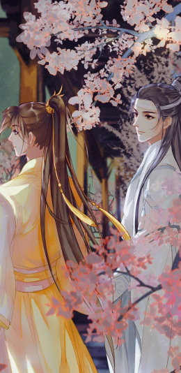 [2436x1125]魔道祖师 墨香铜臭 古风 男子 苹果手机动漫壁纸图片