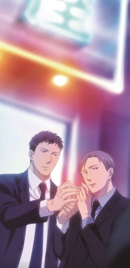 [2436x1125]鸣鸟不飞 乌云密布 日本 漫画 男同 苹果手机动漫壁纸图片