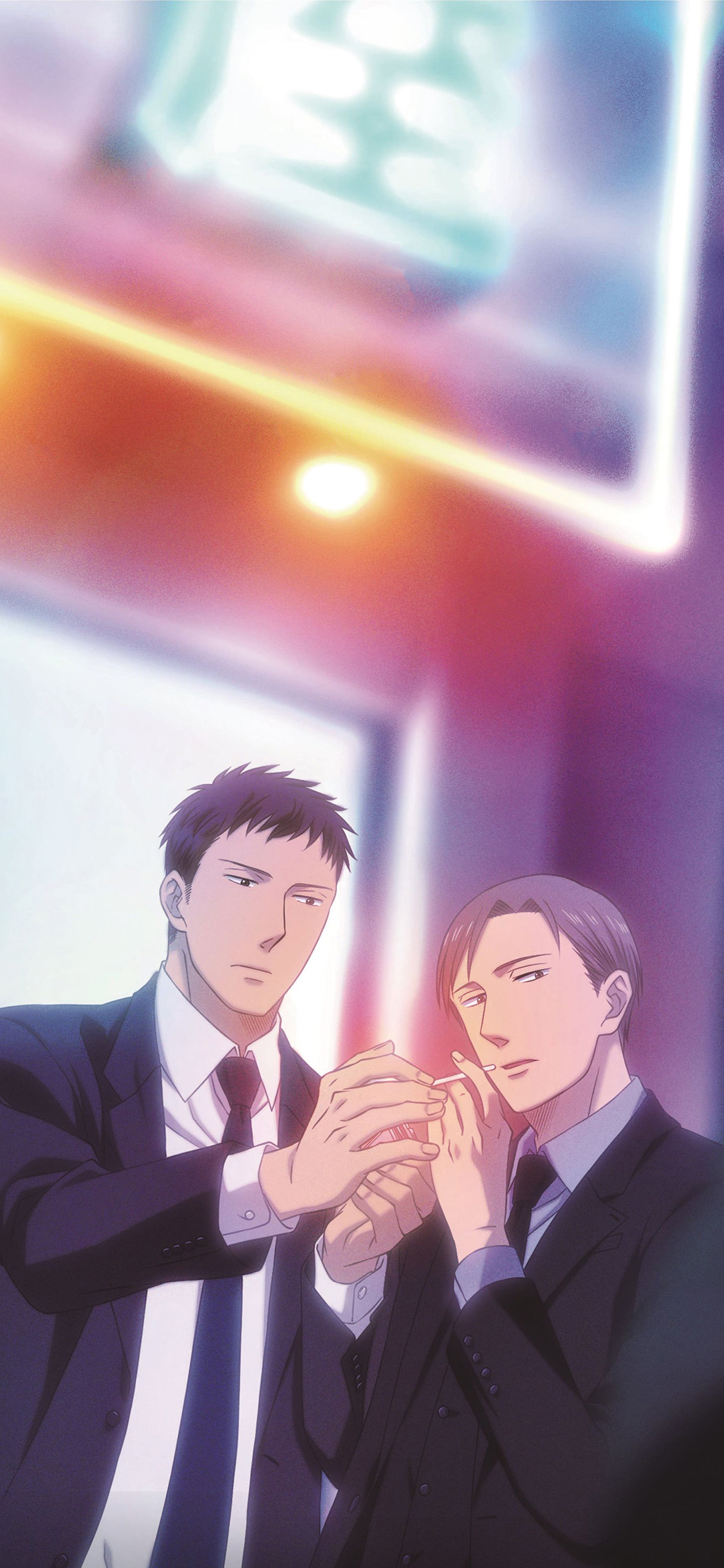 [2436×1125]鸣鸟不飞 乌云密布 日本 漫画 男同 苹果手机动漫壁纸图片