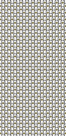 [2436x1125]鸭子 卡通 平铺 密集 苹果手机动漫壁纸图片