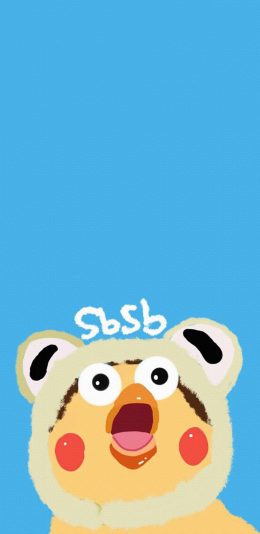 [2436x1125]鹦鹉兄弟 日本 sb 蓝色 苹果手机动漫壁纸图片