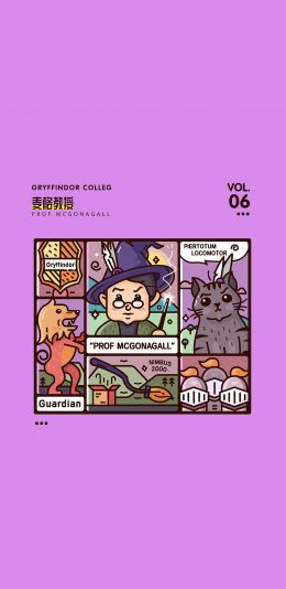 [2436x1125]麦格教授 哈利波特 电影 卡通 苹果手机动漫壁纸图片