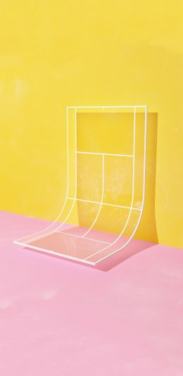 [2436x1125]黄色 粉色 拼色 线条 苹果手机动漫壁纸图片