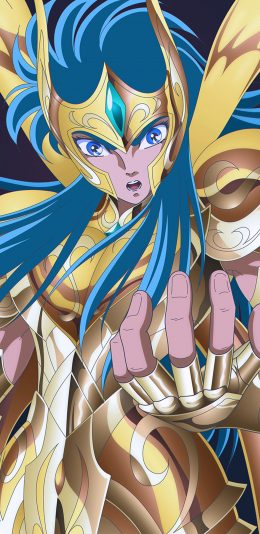 [2436x1125]黄金圣斗士 圣斗士星矢 日本 漫画 卡妙 水瓶座 苹果手机动漫壁纸图片