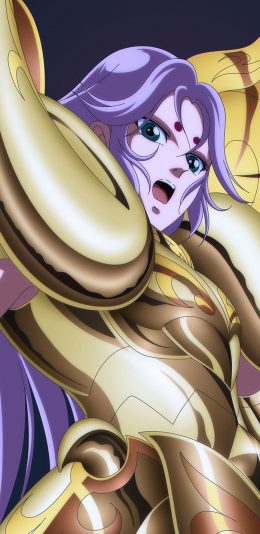 [2436x1125]黄金圣斗士 圣斗士星矢 日本 漫画 穆 白羊座 苹果手机动漫壁纸图片