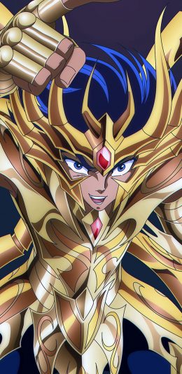 [2436x1125]黄金圣斗士 圣斗士星矢 日本 漫画 迪斯马斯克 巨蟹座 苹果手机动漫壁纸图片