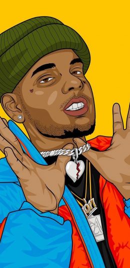 [2436x1125]黑人 潮图 时尚 色彩 欧美 苹果手机动漫壁纸图片