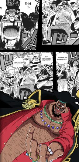 [2436x1125]黑胡子 马歇尔·D·蒂奇 海贼王 漫画 日本 苹果手机动漫壁纸图片