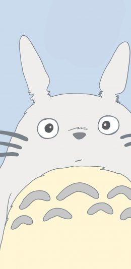 [2436x1125]龙猫 可爱 卡通 宫崎骏 苹果手机动漫壁纸图片