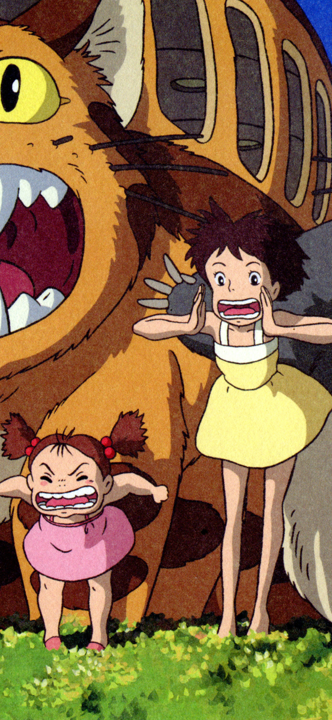 [2436×1125]龙猫 宫崎骏 日本 漫画 呼喊 苹果手机动漫壁纸图片