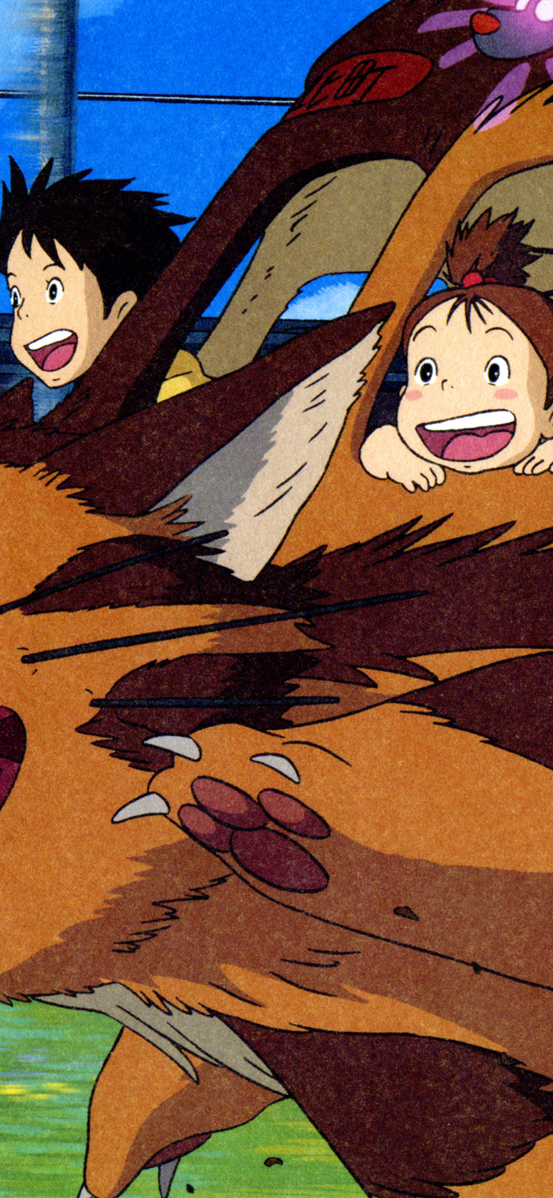 [2436×1125]龙猫 宫崎骏 日本 漫画 欢乐 苹果手机动漫壁纸图片