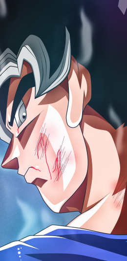 [2436x1125]龙珠超 侧颜 二次元 动画 伤痕 苹果手机动漫壁纸图片