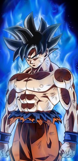 [2436x1125]龙珠超 动画 孙悟空 火焰  漫画 苹果手机动漫壁纸图片