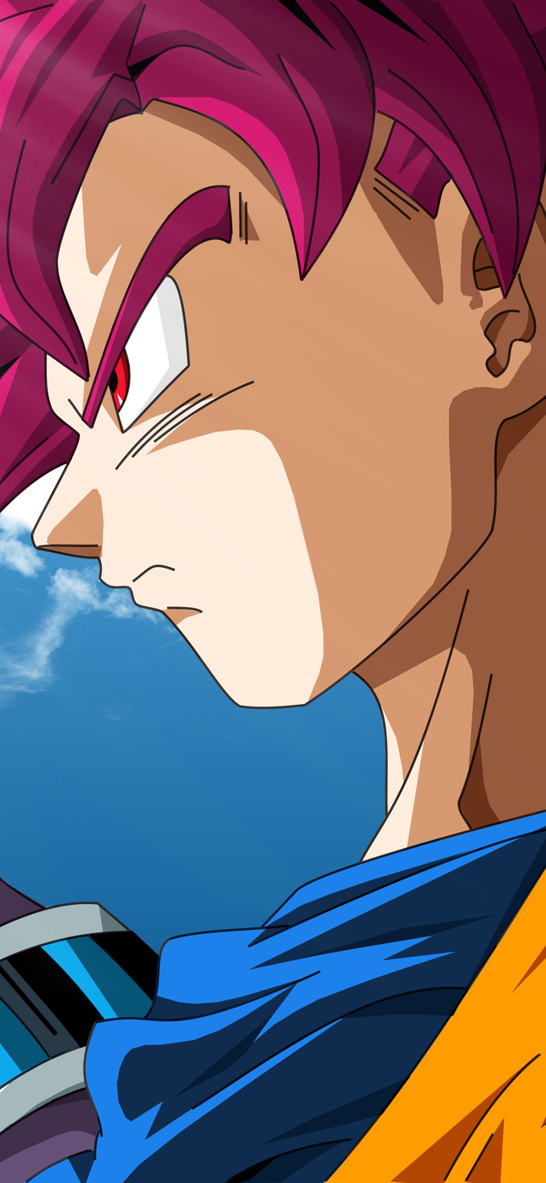 [2436×1125]龙珠超 动画 漫画 侧脸 苹果手机动漫壁纸图片