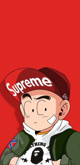 [2436x1125]龙珠超 时尚 潮流 动画 漫画 supreme 红色 苹果手机动漫壁纸图片